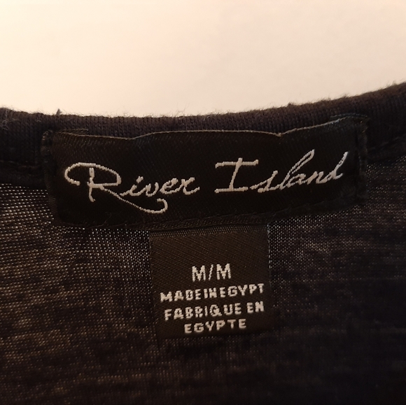 River Island black & red tank top size medium - Picture 2 of 6